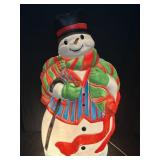 LARGE SNOWMAN LIGHTED BLOW MOLD CHRISTMAS DECOR