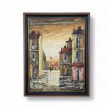 Signed "Paris 69" Painting on Panel