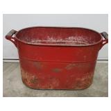 Vtg Metal Boiler Painted