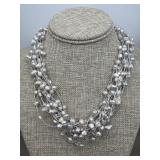 Multi Strand Freshwater Pearls Necklace 68 g