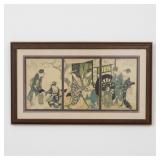 "Parody of an Imperial Carriage Scene" Triptych