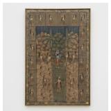 45" x 68" Pichwai-Style Indian Textile Painting