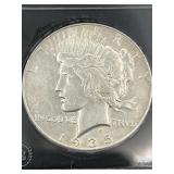 1935 PEACE SILVER DOLLAR COIN