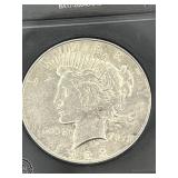 1923 PEACE SILVER DOLLAR COIN