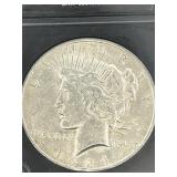1924 PEACE SILVER DOLLAR COIN