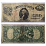 1917 $1 Legal Tender Large Size Red Seal Dollar