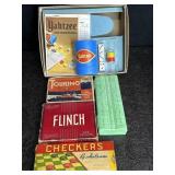 VINTAGE GAMES NOS YAHTZEE, TOURING, FLINCH,