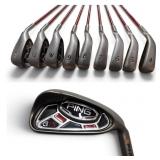 Ping G15 Iron Set 4-9 W,U,S Orange Dot Graphite