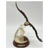 FREEDOM ENDURES EAGLE STATUE W/ ILLUMINATED