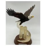WE WILL NEVER FORGET EAGLE STATUE W/ ILLUMINATED