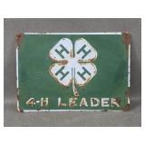 4-H Leader Metal Sign