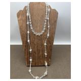 Antique Rock Crystal & Fashion Necklaces Ca 1920
