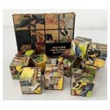 Vintage Chadwick Puzzle Picture Building Blocks
