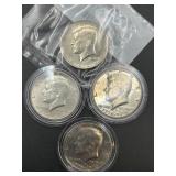 4 KENNEDY HALF DOLLAR COINS 1964, 2020 & 2