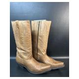 Ladies Laredo Wester Boots 9.5 Med Stovepipe Zip