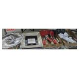 CONTENTS OF SHELF: COOKING, PIONEER WOMAN TRIVET,
