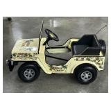 Vintage Pedal Car Jeep Military Cruiser 4x4 w/