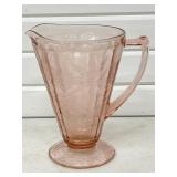 VINTAGE PINK DEPRESSION GLASS CONE SHAPED FOOTED
