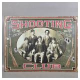 HEAVY METAL SHOOTING CLUB SIGN 26" wide 12" tall