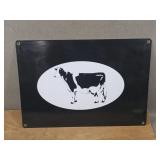 Porcelain Enamel Dairy Cow Sign
