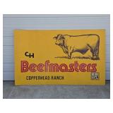 Large Copperhead Ranch Beefmasters Metal Sign