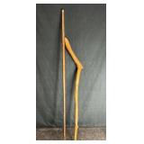 2 WOOD WALKING STICKS