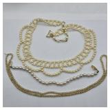 PEARL NECKLACES & BRACELET REAL PEARLS ???
