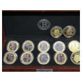 8 PRESIDENT TRUMP PRESIDENTIAL LEGACY COINS & 4