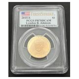 2015 S Lyndon B. Johnson  Dollar Coin First