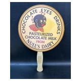 Chocolate Eyes Drinks Hand Fan, Black Americana