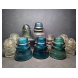 Hemingray Glass Insulators , No. 9 , 12, 40, & 42
