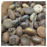 Flat of Antique Metal Doorknobs