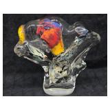 1986 Art Glass Sculpture by David Hopper