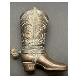 MINIATURE BRASS COWBOY BOOT JAPAN