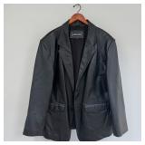 Menï¿½s Black Leather Sagurao West Jacket Western