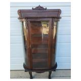 Antique Victorian Edwardian Tiger Oak Hutch