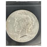 1925 PEACE SILVER DOLLAR COIN