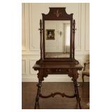 Antique Vanity / Dressing Table w/ Tilt Mirror