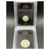 1942 WASHINGTON QUARTER & 1945 MERCURY DIME 2