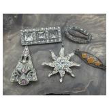 Vintage & Art Deco Brooch Pins, Fur/Sweater Clip
