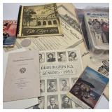 Vintage Yearbook, Diploma, Ephemera Lot