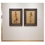 Two Original African Paintings Edward Muwaywire