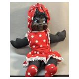 Black Americana Soft Body Doll w/ Plastic Face