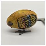 Vintage Wind-Up Pecking Chick Tin Toy