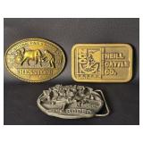 Hesston Brass Rodeo Belt Buckle Neill Cattle Co &