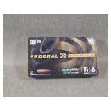 Box of Federal .308 Ammunition 20rds