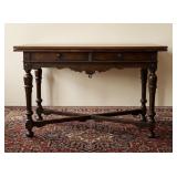 Vintage Flip Top Console / Library Table