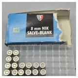 8MM NIK SALVE-BLANK ROUNDS 16 ROUNDS
