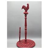 ROOSTER CAST IRON PAPER TOWEL HOLDER