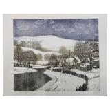 Gaï¿½l Domokos Hand Colorized Engraving 3/10 Signed